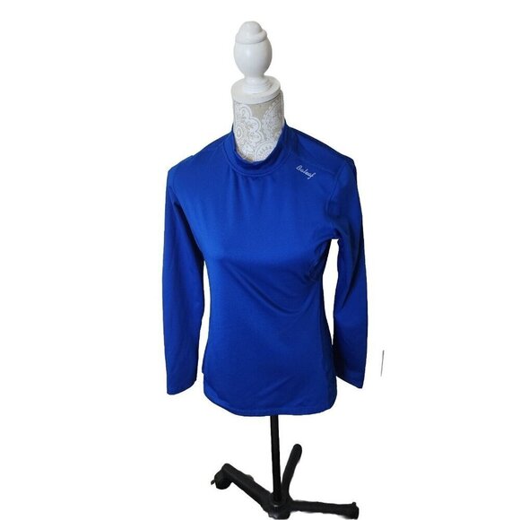 BALEAF Blue Fleece Mock Turtleneck Top Long Sleeve Athletic Women's Medium - Picture 1 of 9